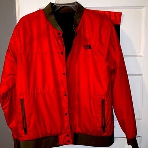 North face reversible bomber jacket